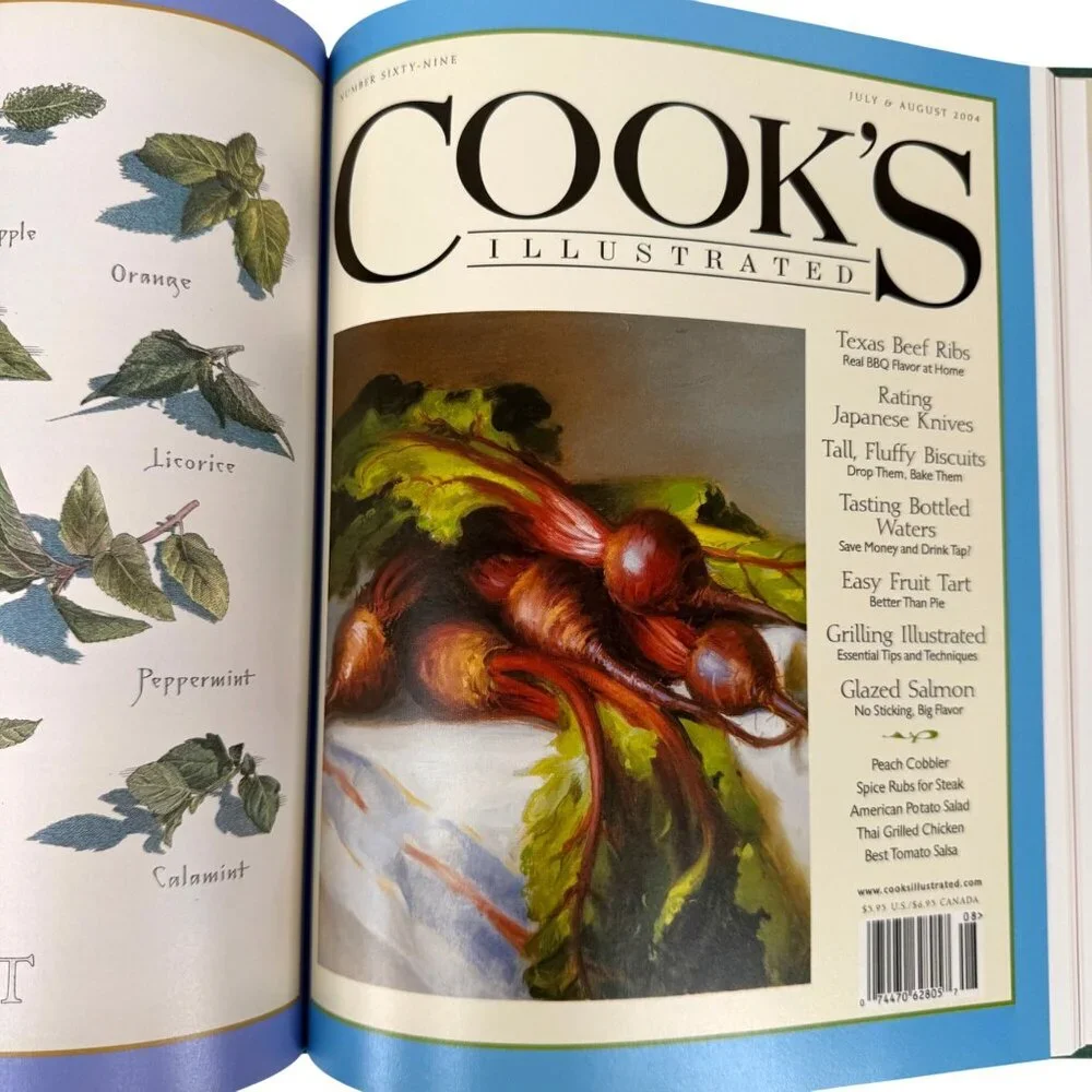 Cooks‎ Illustrated 2004 Annual Cookbook Hardcover Bound Volume Complete Year